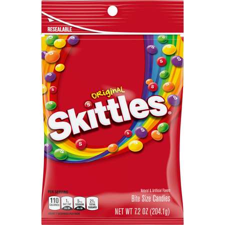 SKITTLES Skittles Original Candy 7.2 oz., PK12 160874